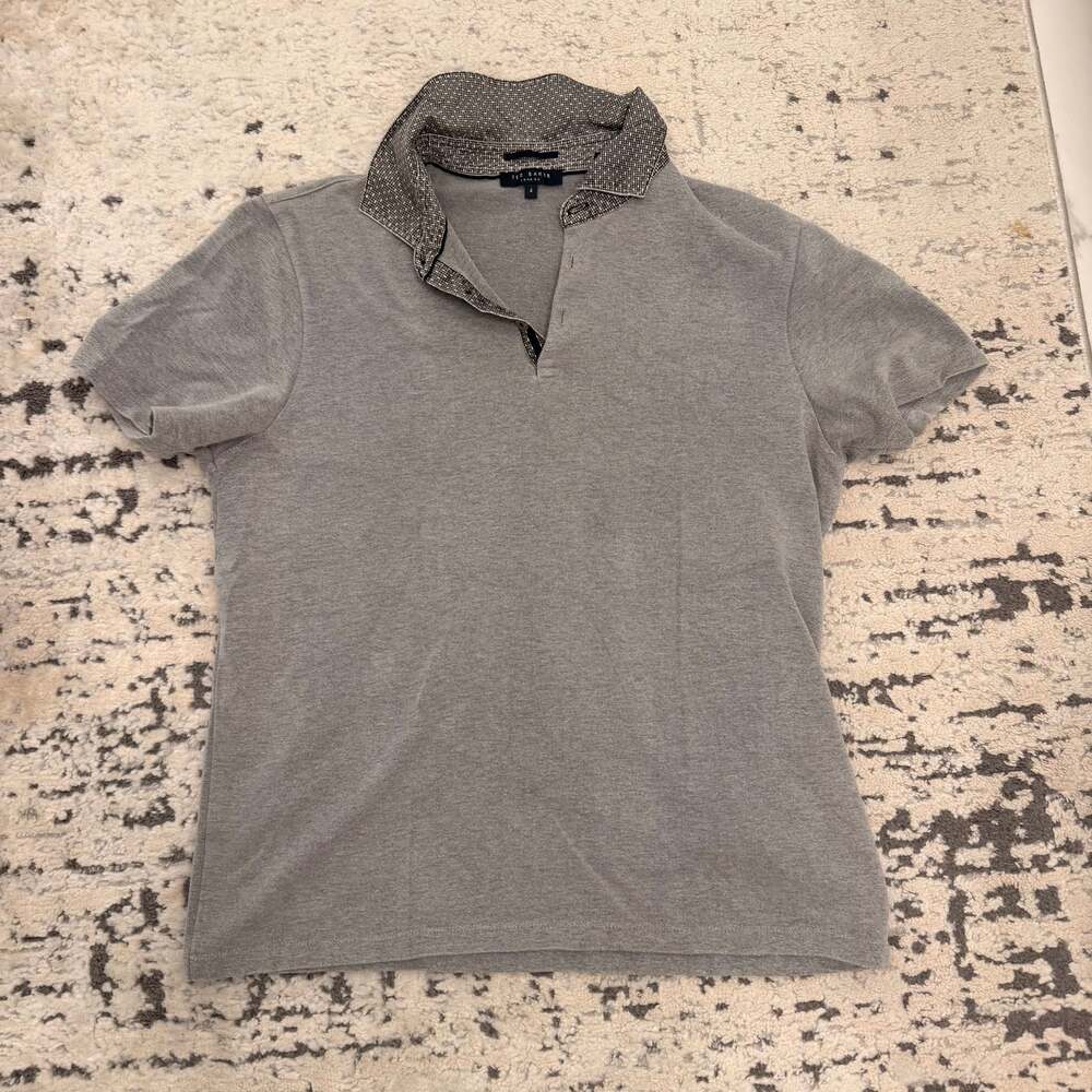 Ted Baker London Floral Collar Polo Shirt